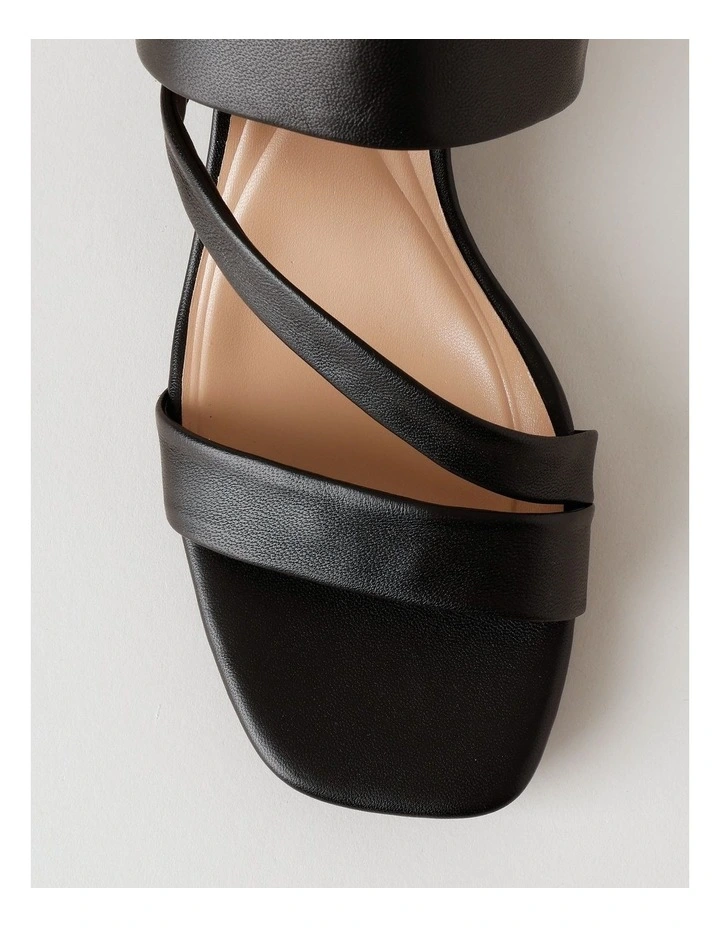 Beatrix Sandal in Black Leather image 5