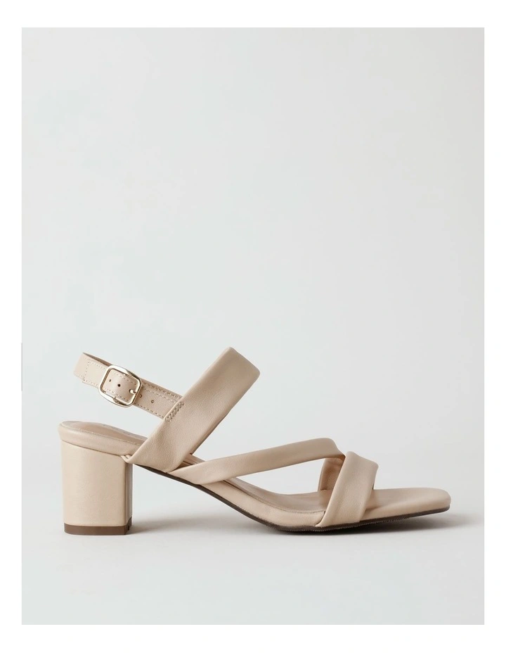 Beatrix Sandal in Nude Leather image 1