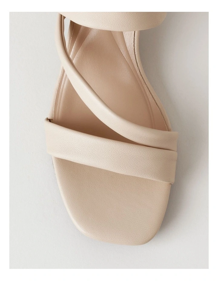Beatrix Sandal in Nude Leather image 5