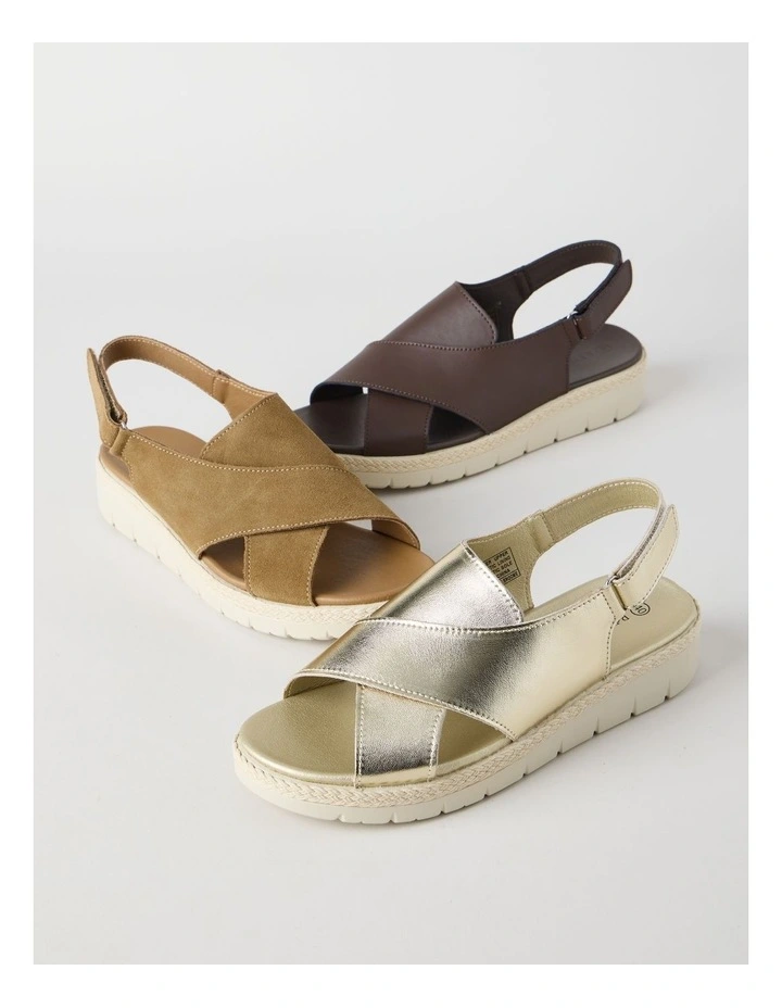 Broome Sandal in Gold image 7
