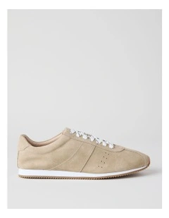 Lyon Sneaker in Taupe Suede