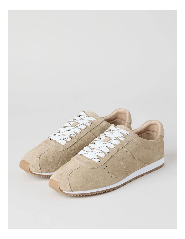 Lyon Sneaker in Taupe Suede image 3