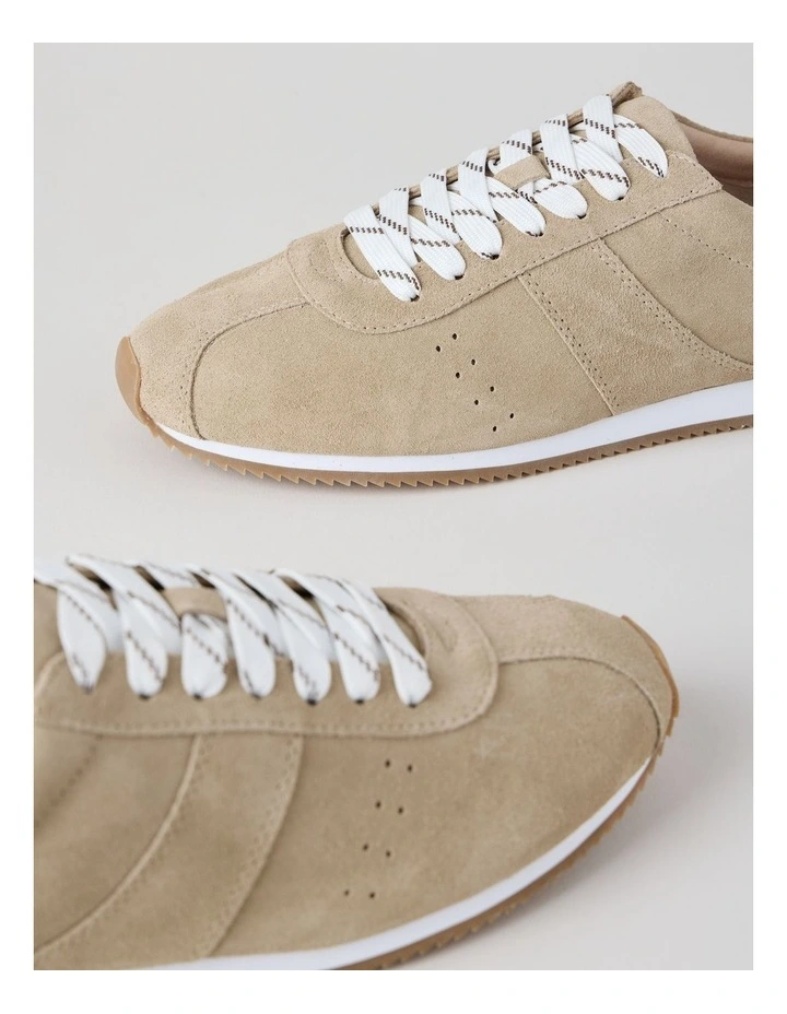 Lyon Sneaker in Taupe Suede image 4