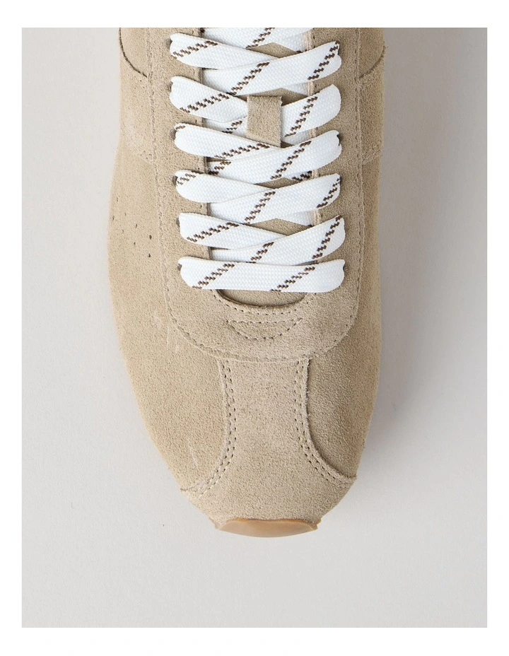 Lyon Sneaker in Taupe Suede image 6