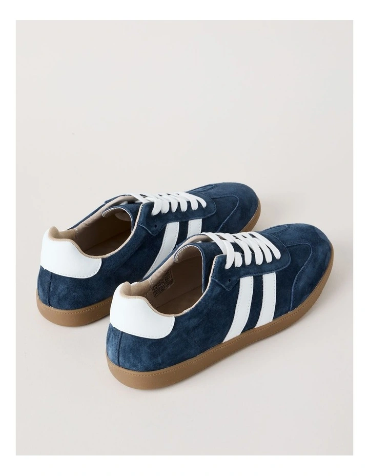 Lisbon Sneaker in Navy Suede image 5