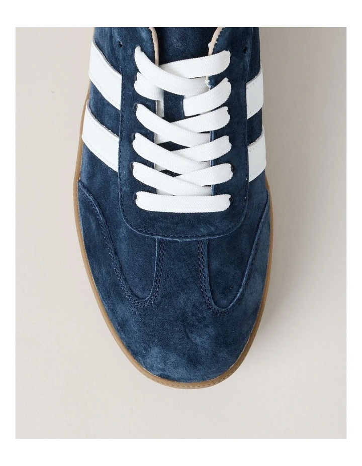 Lisbon Sneaker in Navy Suede image 5