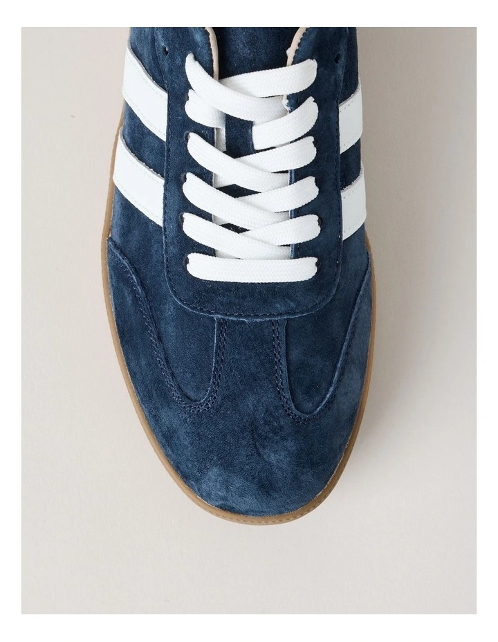 Lisbon Sneaker in Navy Suede image 6