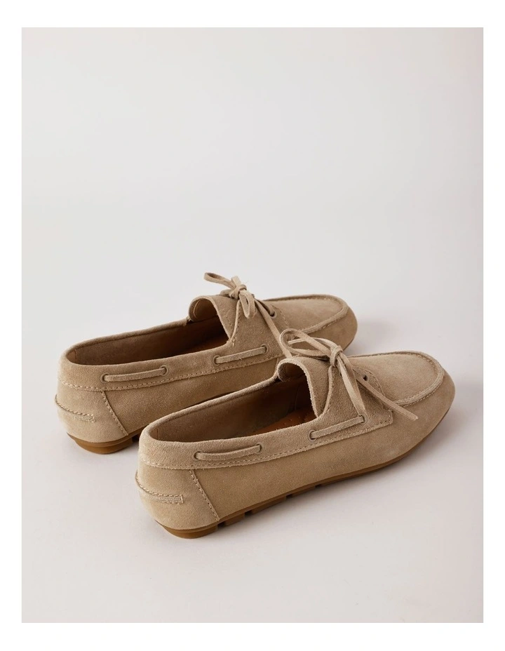 Suri Flat Shoes in Camel Suede image 6