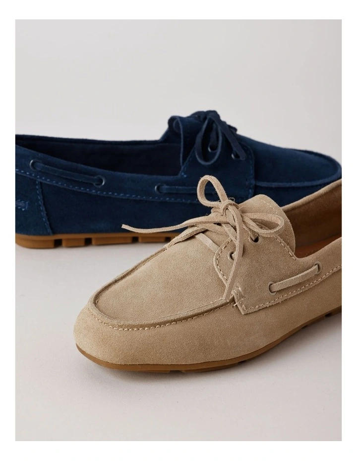 Suri Flat Shoes in Camel Suede image 7