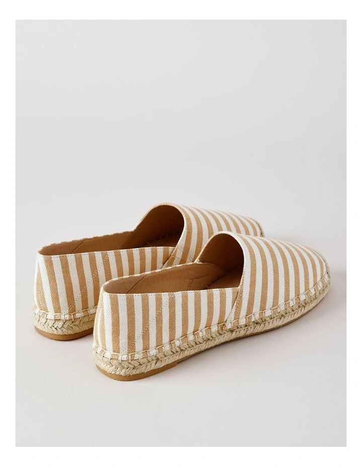 Martha Flat Shoe in Stripe Canvas image 3