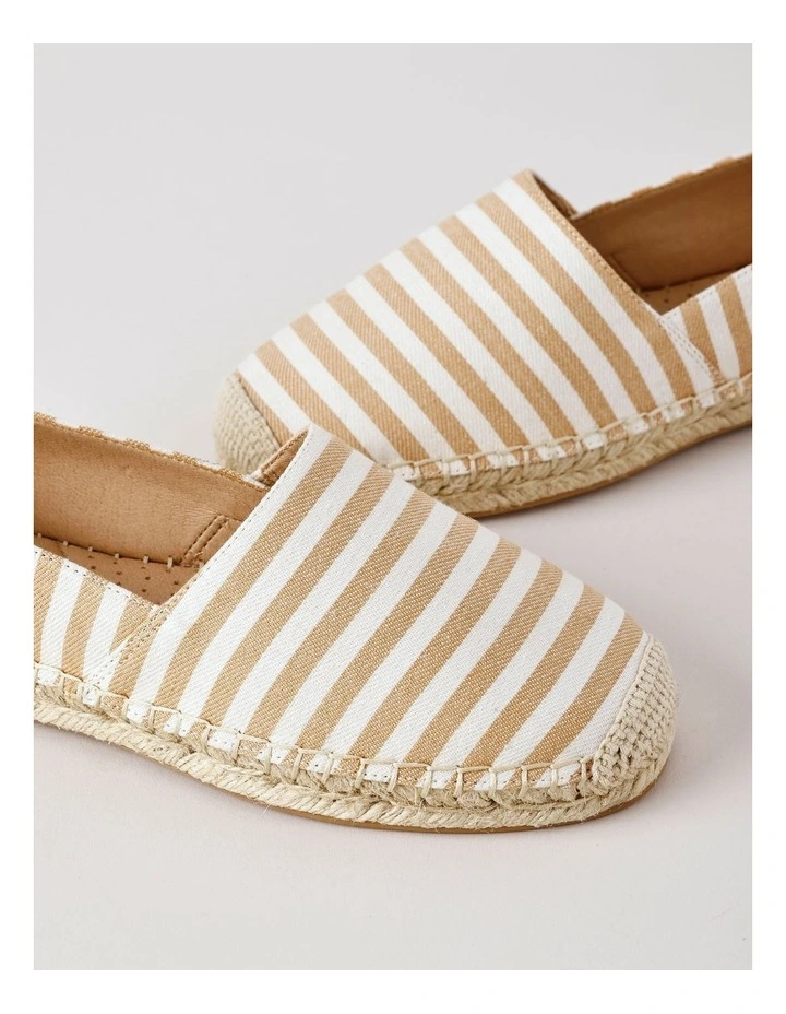 Martha Flat Shoe in Stripe Canvas image 5