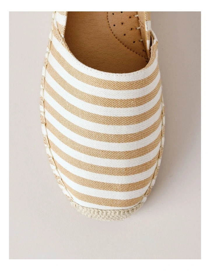 Martha Flat Shoe in Stripe Canvas image 6