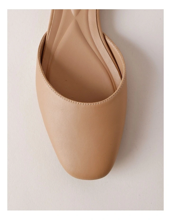 Kelise Flat Shoes in Latte image 4