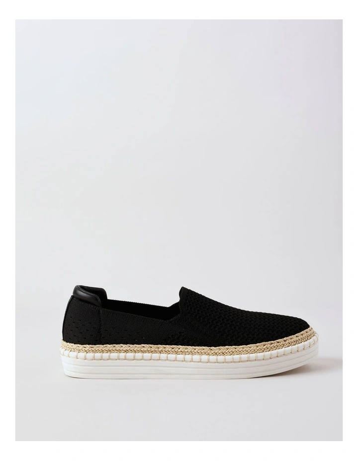 Queena Flat Shoe in Black image 1