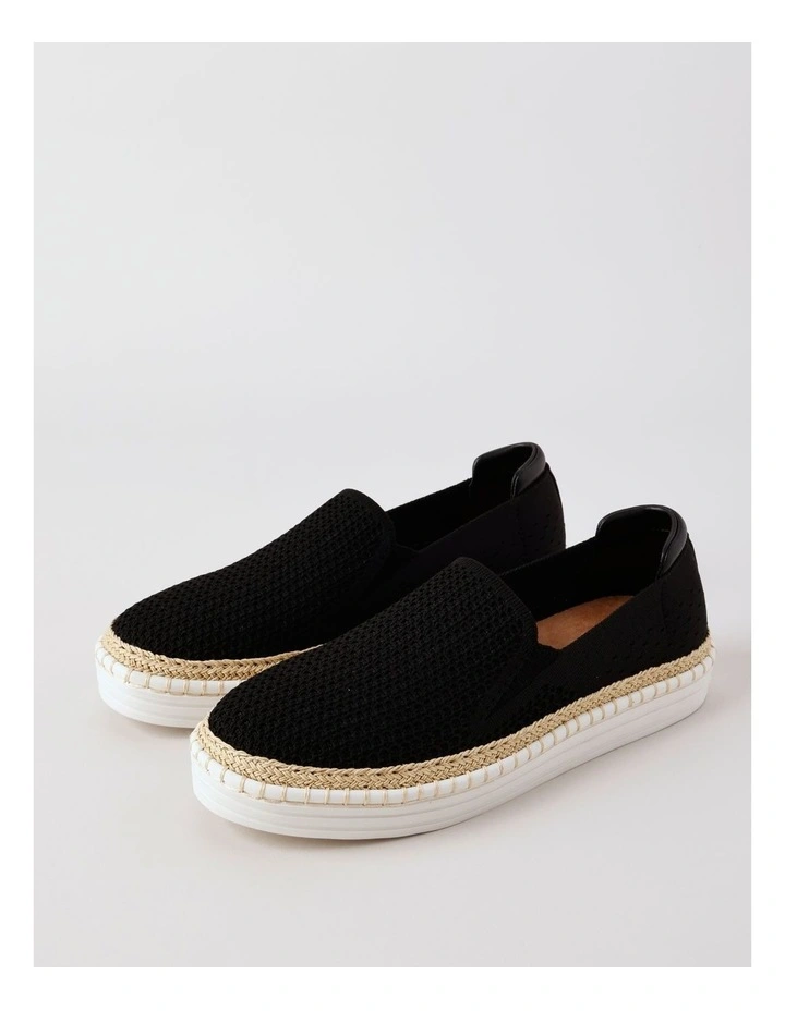 Queena Flat Shoe in Black image 3