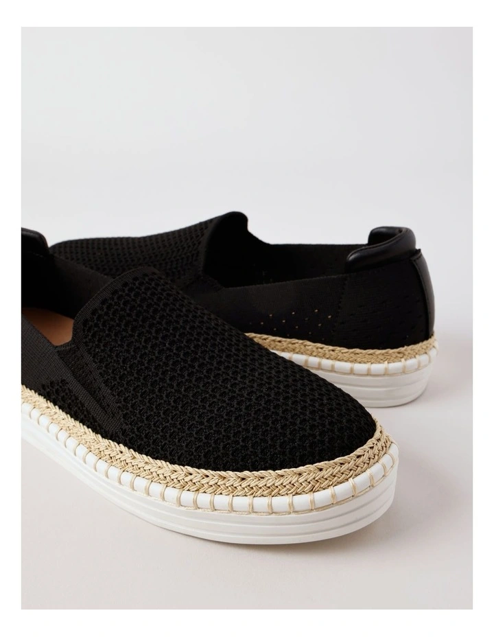 Queena Flat Shoe in Black image 4