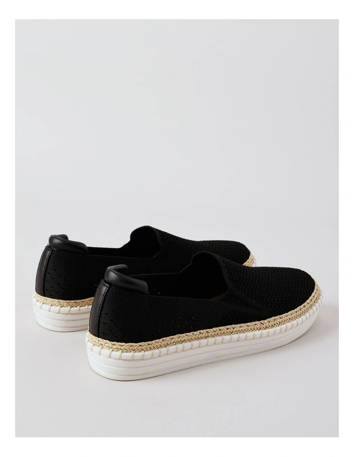 Queena Flat Shoe in Black image 5