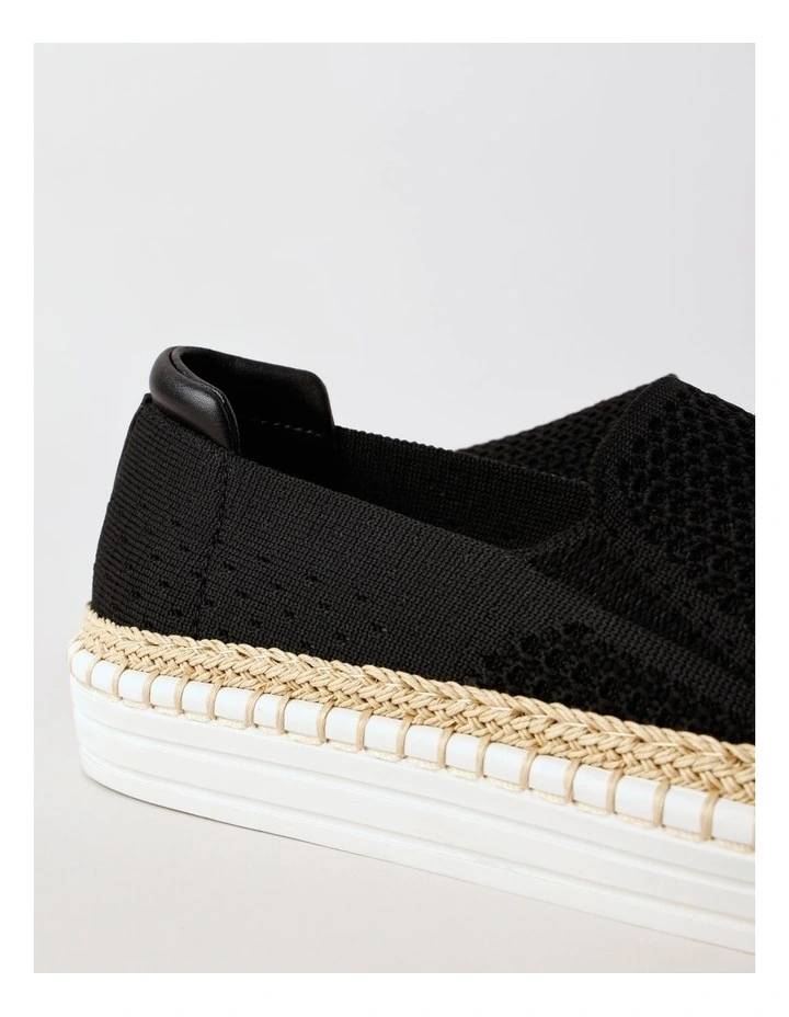 Queena Flat Shoe in Black image 6