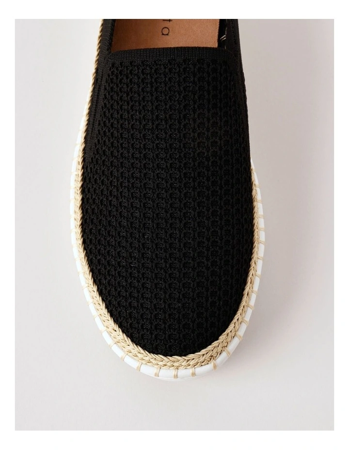 Queena Flat Shoe in Black image 7