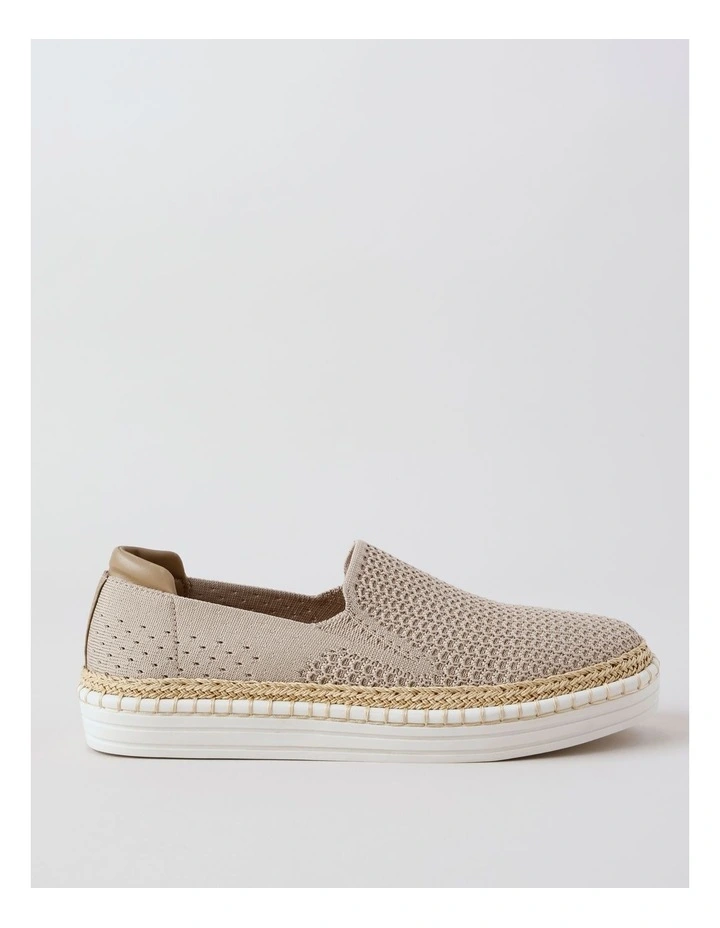 Queena Flat Shoe in Natural image 1