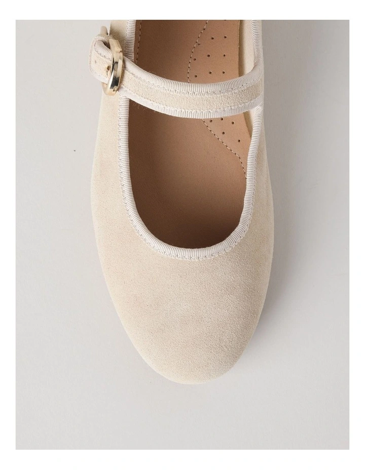 Trudy Flat Shoes in Sand Suede image 4