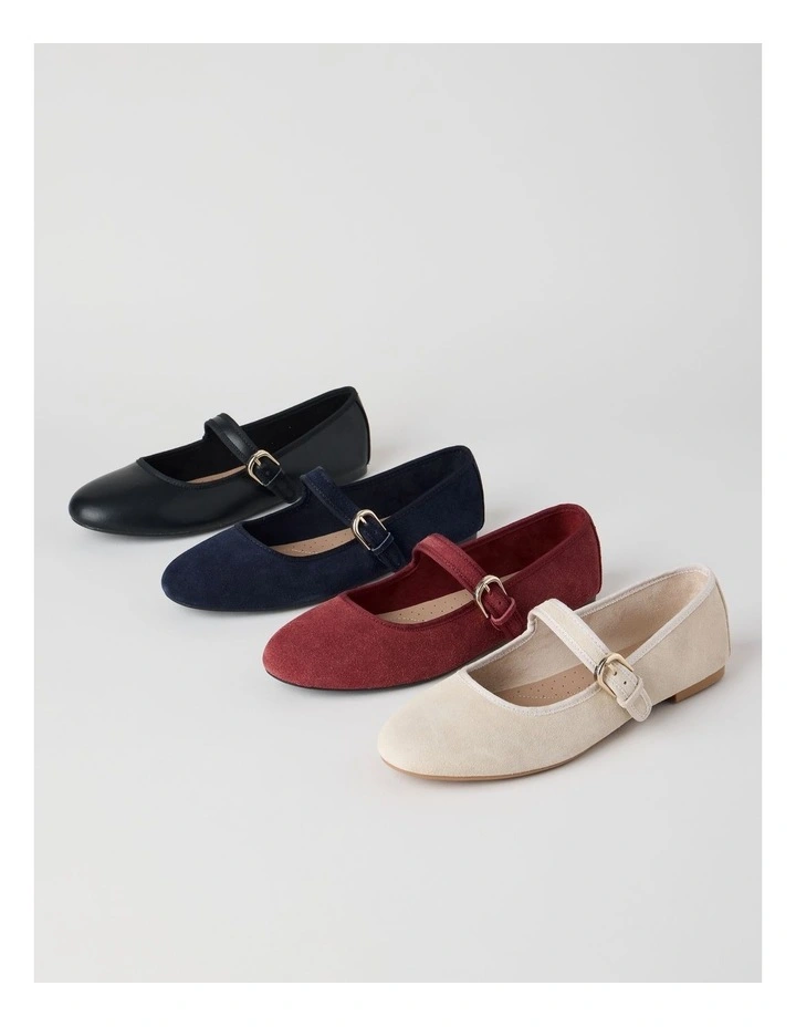 Trudy Flat Shoes in Sand Suede image 6