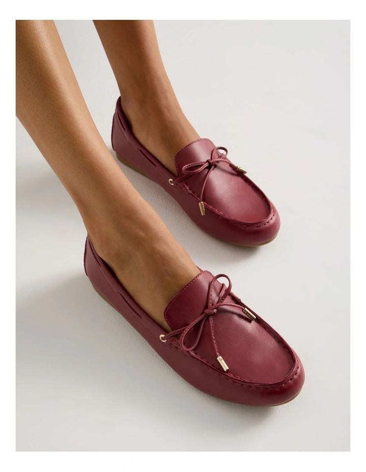 Suzie Flat Shoes in Red image 2