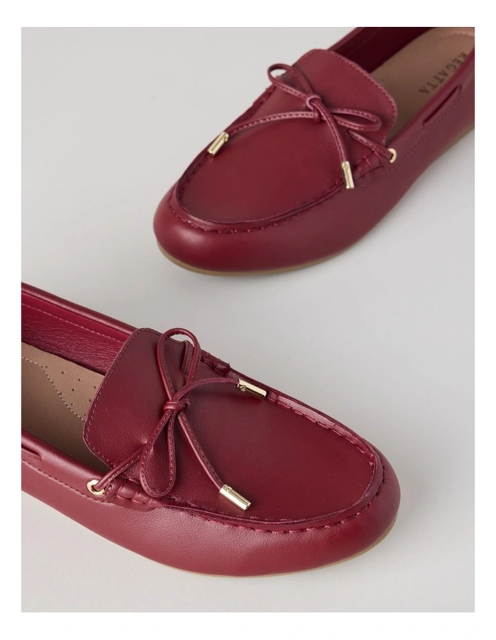 Suzie Flat Shoes in Red image 3