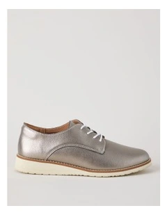 Rome Flat Shoes in Pewter