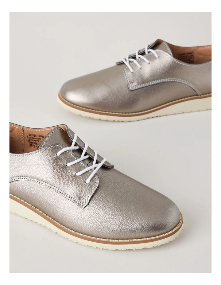 Rome Flat Shoes in Pewter image 4