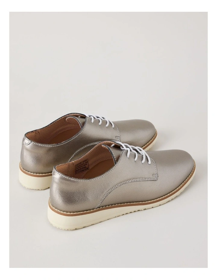 Rome Flat Shoes in Pewter image 5