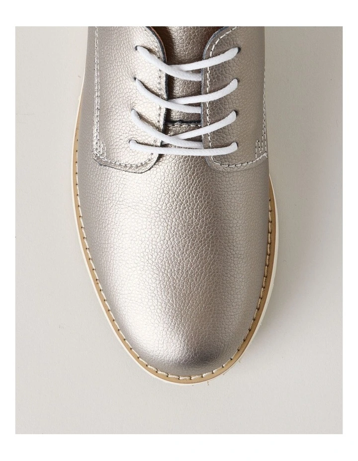 Rome Flat Shoes in Pewter image 5