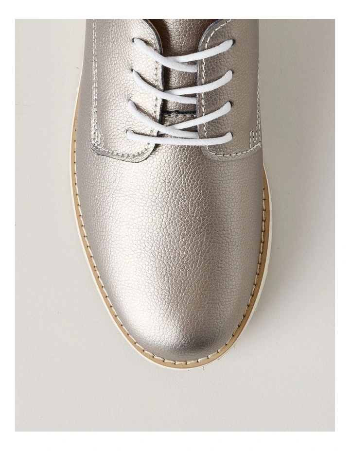 Rome Flat Shoes in Pewter image 6