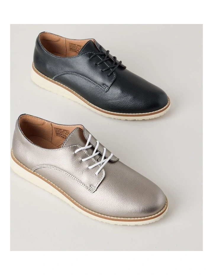 Rome Flat Shoes in Pewter image 6