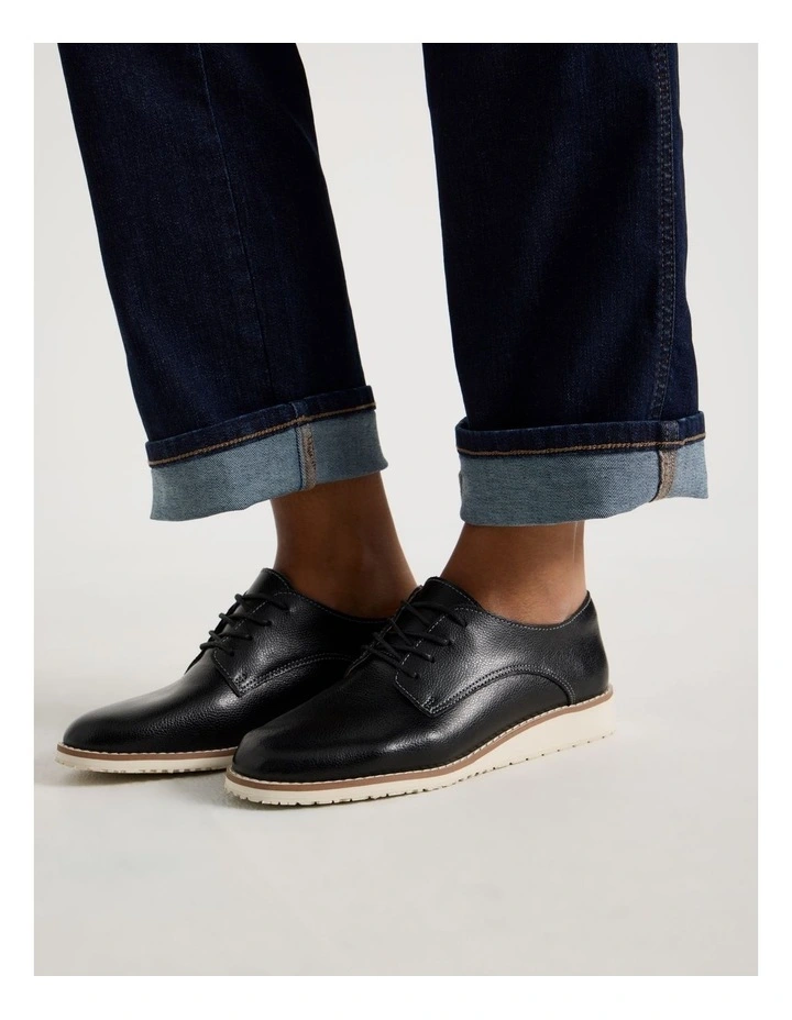 Rome Flat Shoes in Black image 2