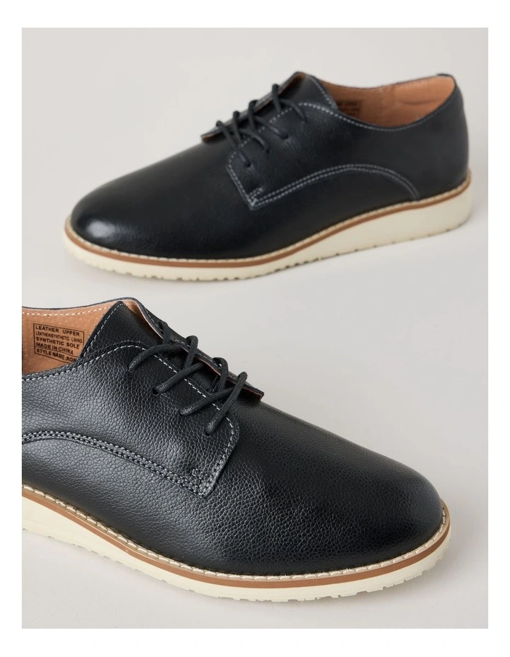 Rome Flat Shoes in Black image 3