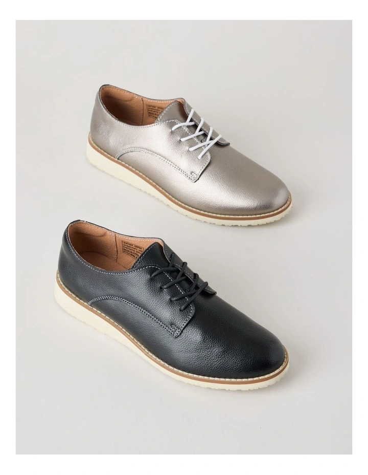 Rome Flat Shoes in Black image 7