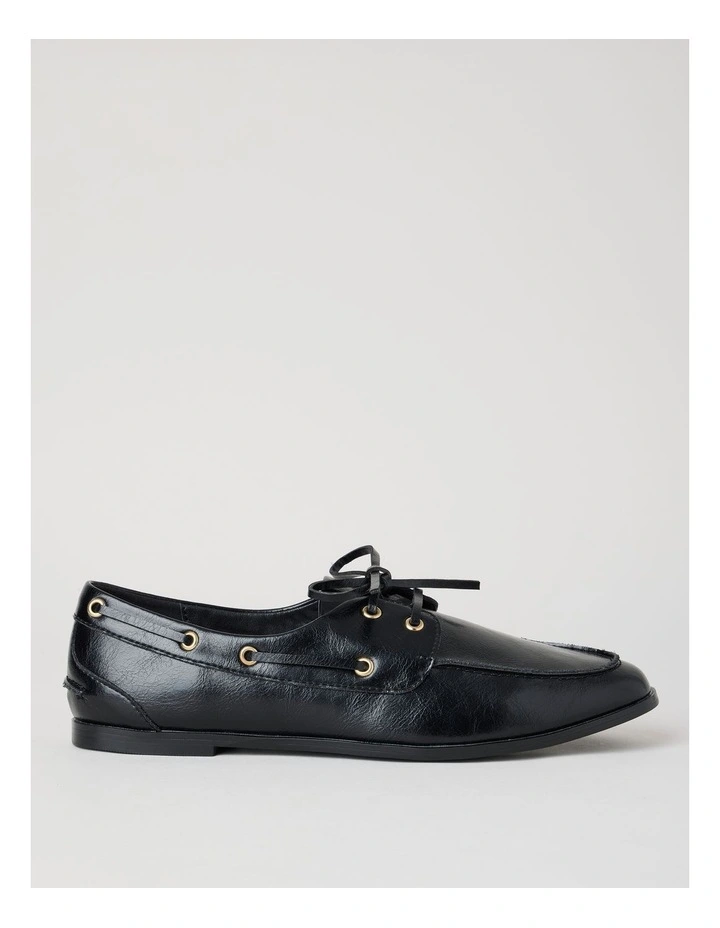 Benson Flat Shoes in Black image 1