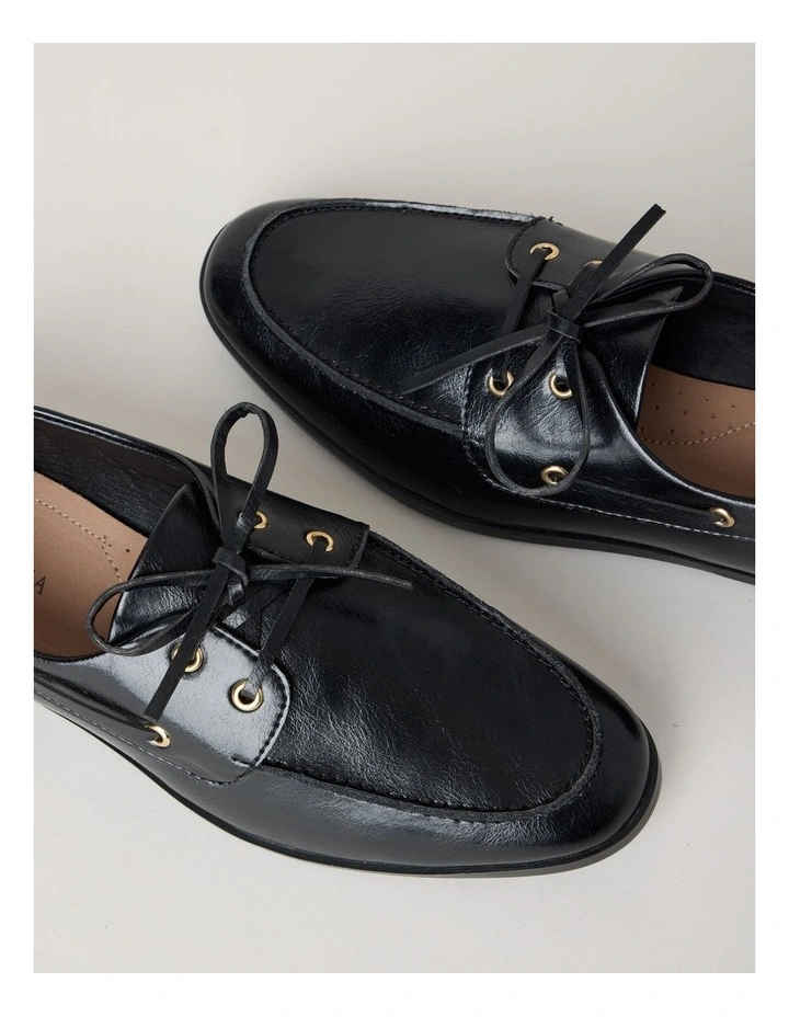 Benson Flat Shoes in Black image 5