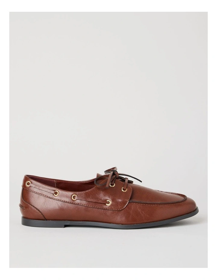 Benson Flat Shoes in Dark Brown image 1