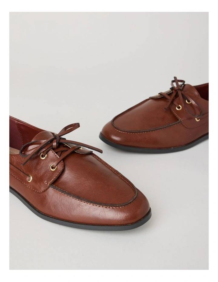 Benson Flat Shoes in Dark Brown image 3