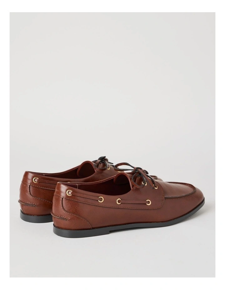 Benson Flat Shoes in Dark Brown image 5