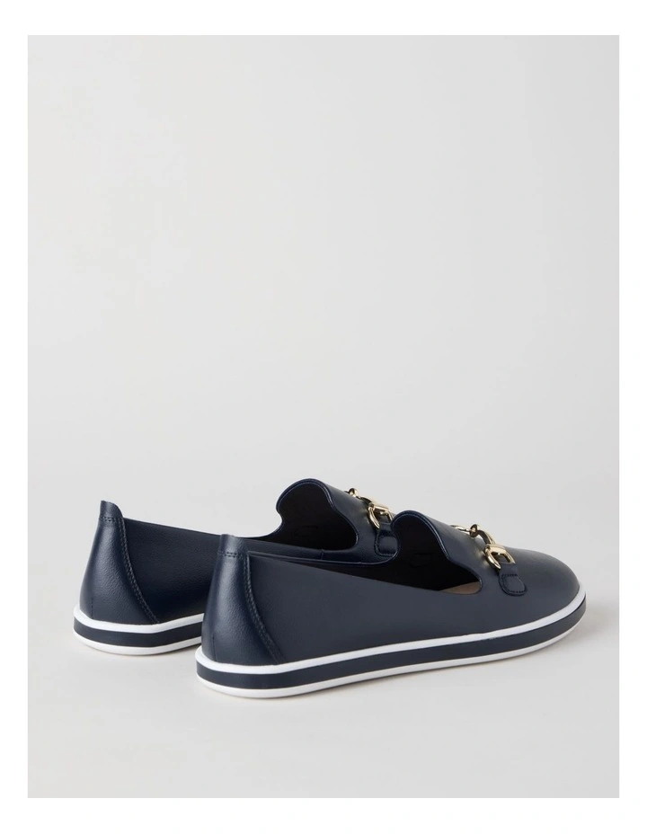 Lorne Flat Shoes in Navy image 5