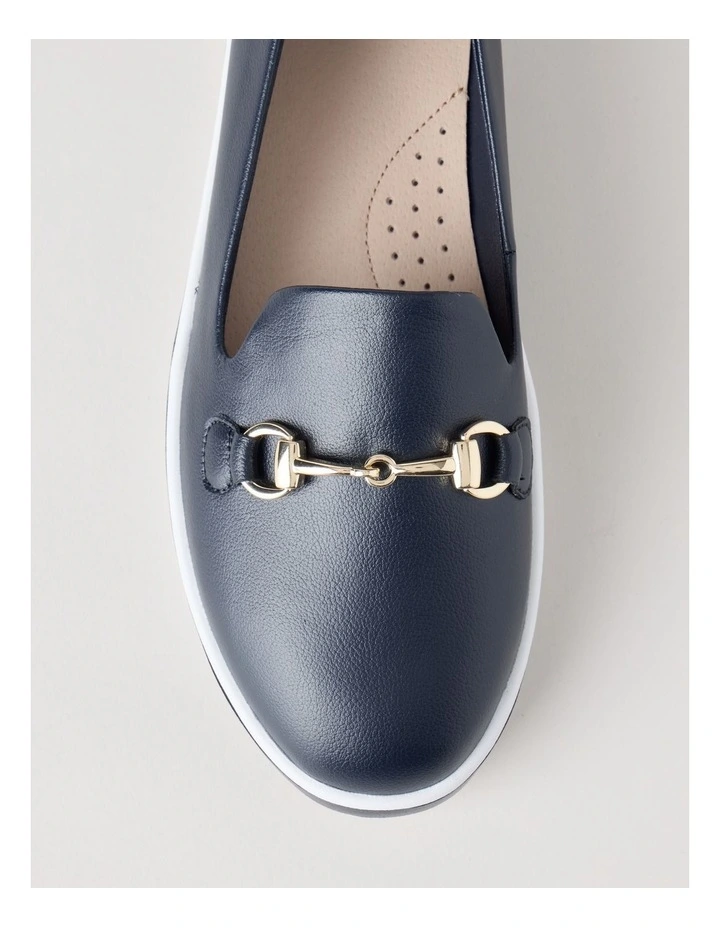 Lorne Flat Shoes in Navy image 6