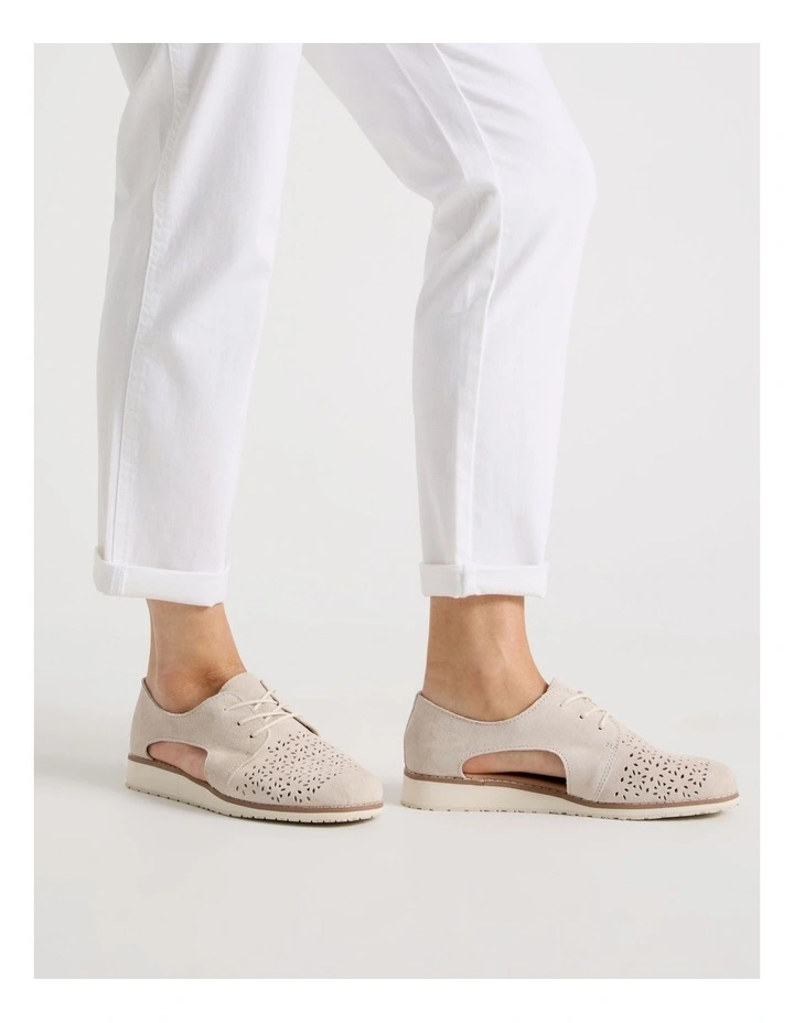 Rosie Flat Shoes in Bone image 2
