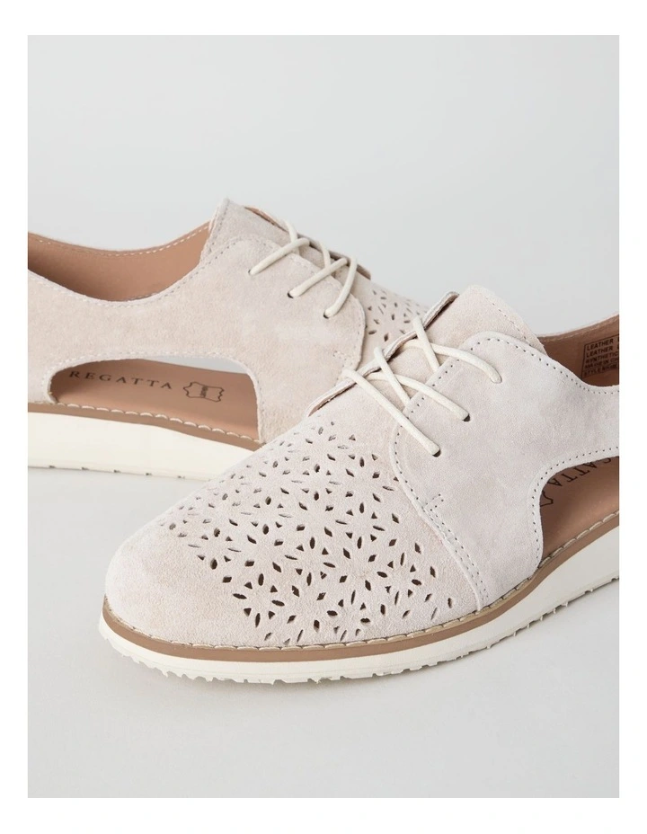 Rosie Flat Shoes in Bone image 3