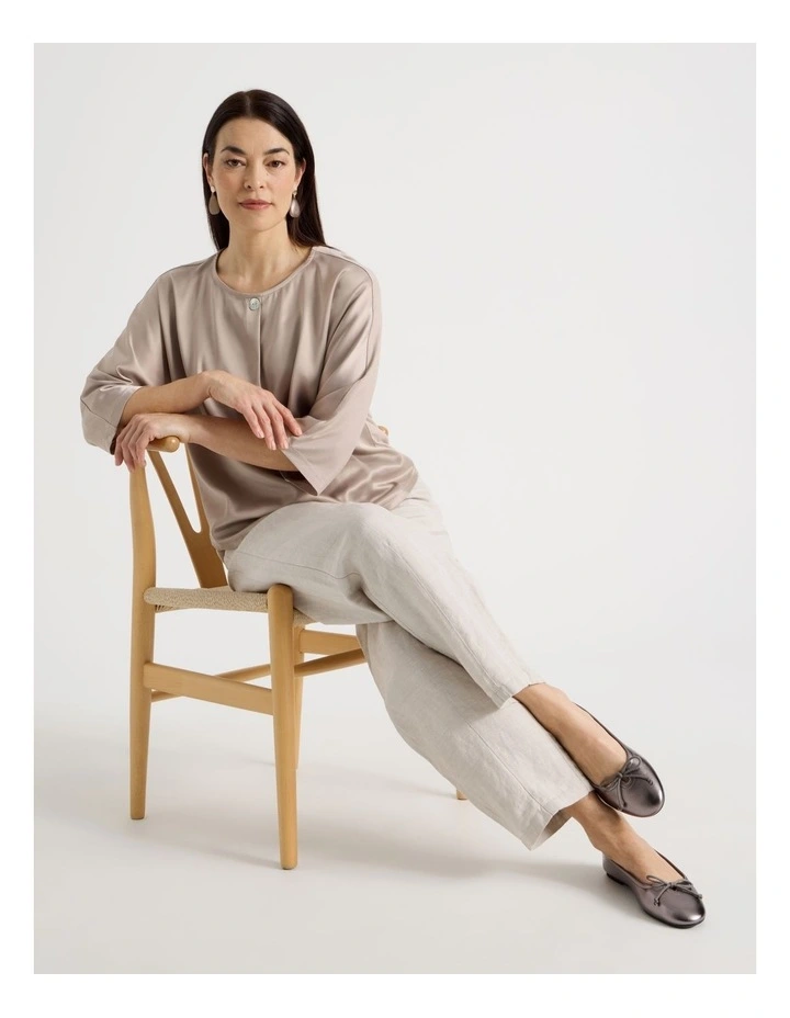 Cindy Flat Shoes in Pewter image 2