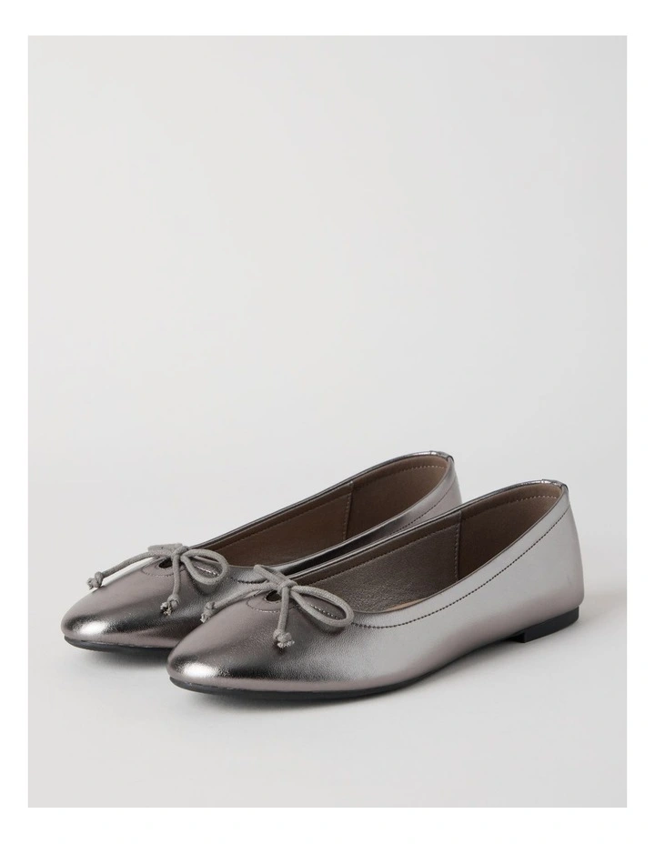 Cindy Flat Shoes in Pewter image 3