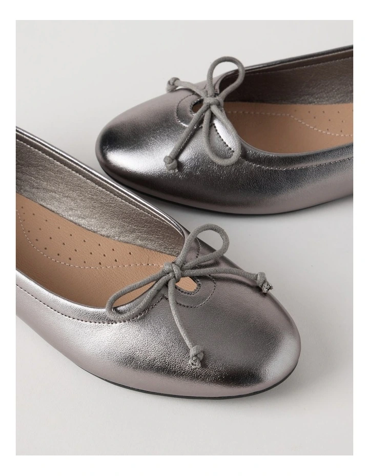 Cindy Flat Shoes in Pewter image 4