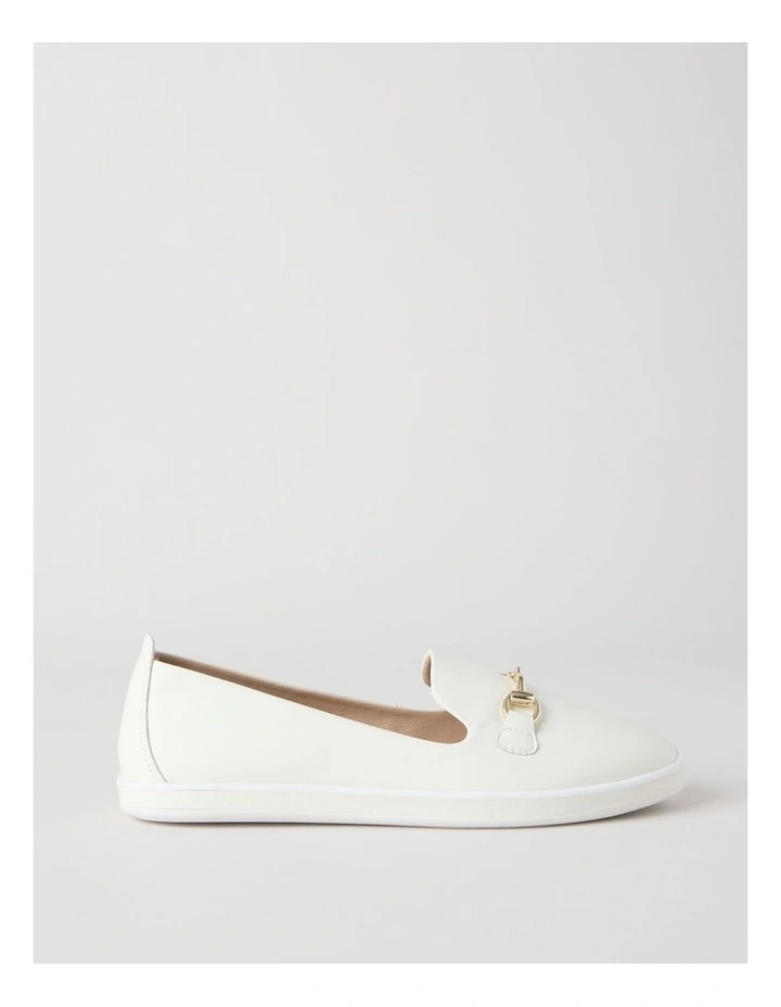 Lorne Flat Shoes in Off White image 1